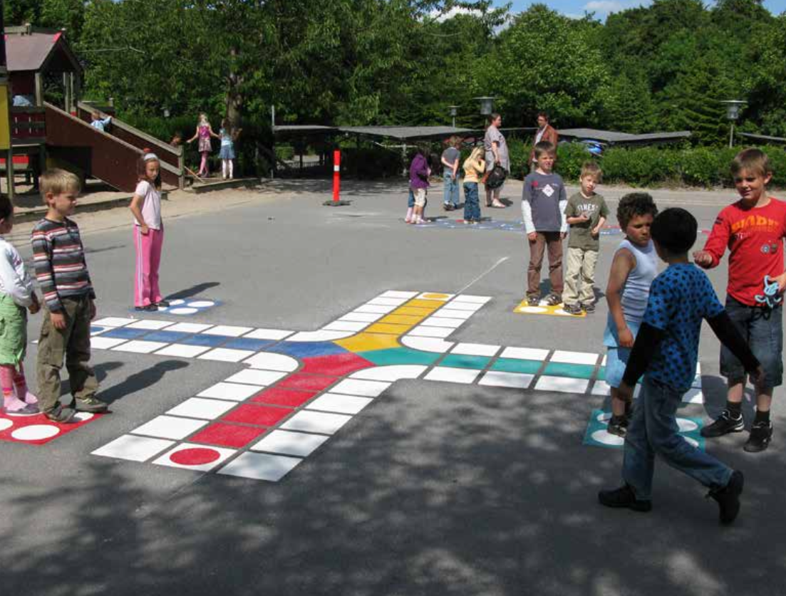 Aktivitetsmarkeringer ved skole eller boligområde